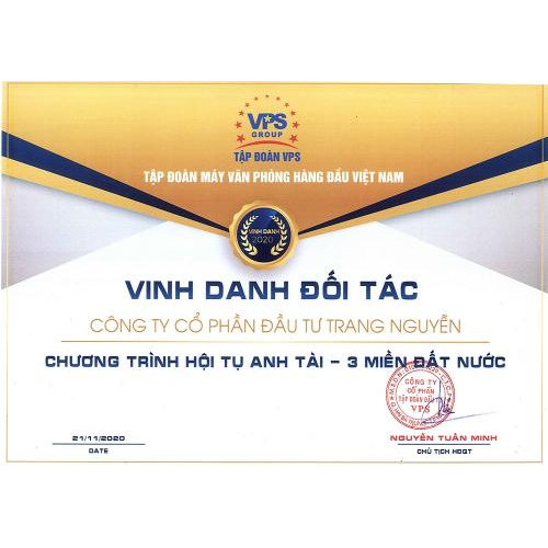 Các giấy chứng nhận của Trang Nguyễn