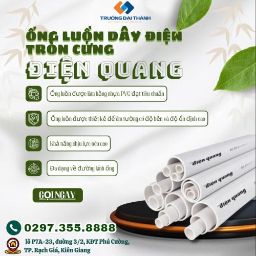Ống luồn dây điện tròn cứng Điện Quang ĐQ CW F750 L292 ( Dài 2.92m )