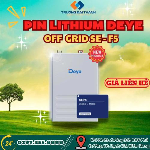Pin Lithium Deye OFF GRID SE-F5