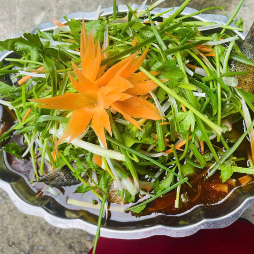 Cá Bóng Mú Hấp Hồng Kông