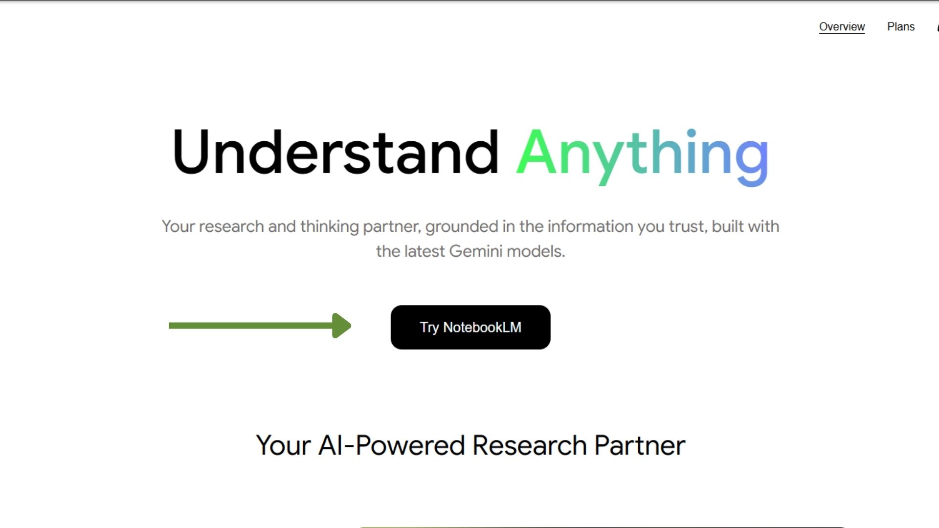 Truy cập trang NotebookLM và đăng nhập