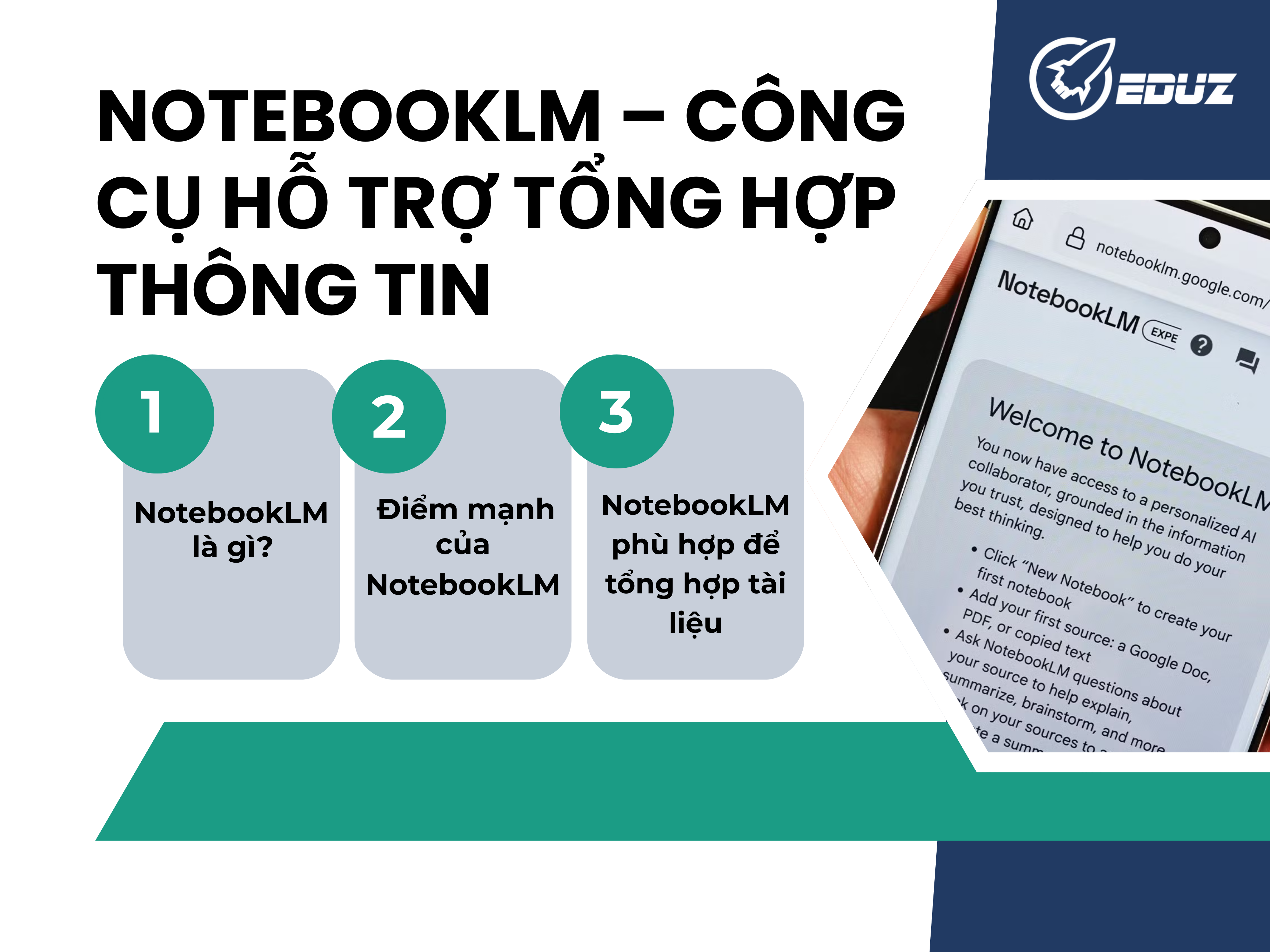 1. NotebookLM – Công cụ hỗ trợ tổng hợp thông tin