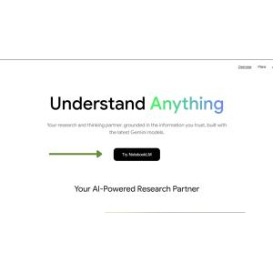 Truy cập trang NotebookLM và đăng nhập