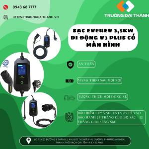 Sạc EVEREV 3,5KW Di Động V3 Plus