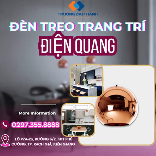 Đèn Treo Trang Trí Điện Quang ĐQ HDL03 D150CO ( Thân hình tròn, D150 )