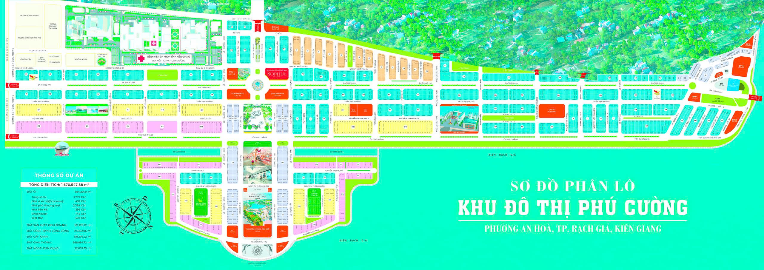 VII. Sơ đồ phân lô KĐT Phú Cường