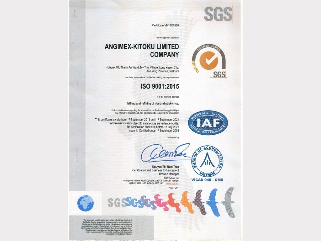 3. Chứng nhận ISO 9001:2015