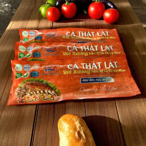Cá Thát Lát Rút Xương Tẩm Vị Sả Ớt Kỳ Như, Túi 350g. Đặc sản Hậu Giang