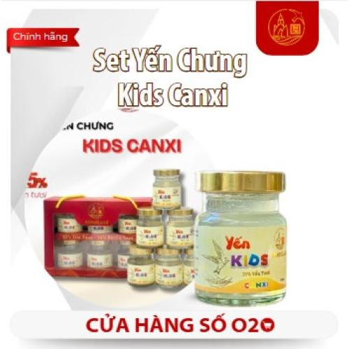 Set Yến Chưng Kids Canxi 6 Hũ
