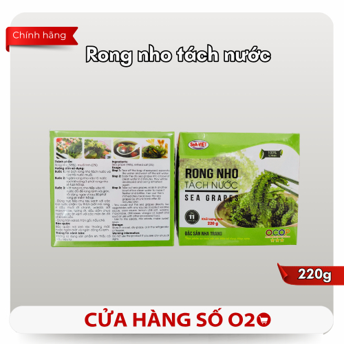 Rong Nho Tách Nước Hộp 220g