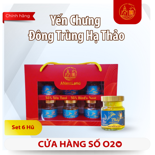 Set Yến Chưng Đông Trùng Hạ Thảo 6 Hũ